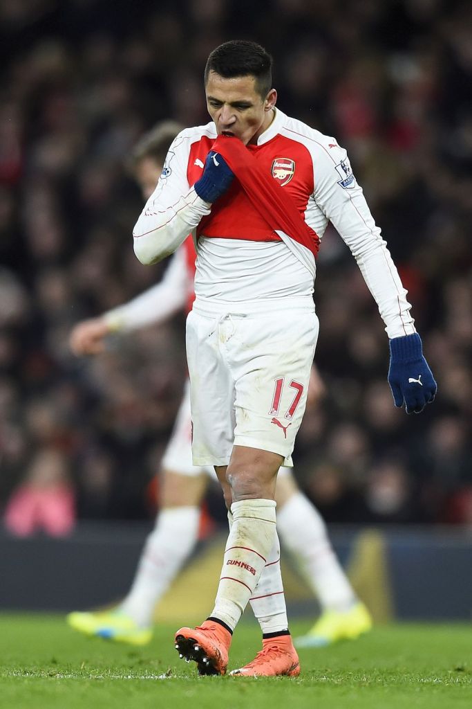 Arsenal star Alexis Sanchez is also having a tough season in front of goal in the Premier League 