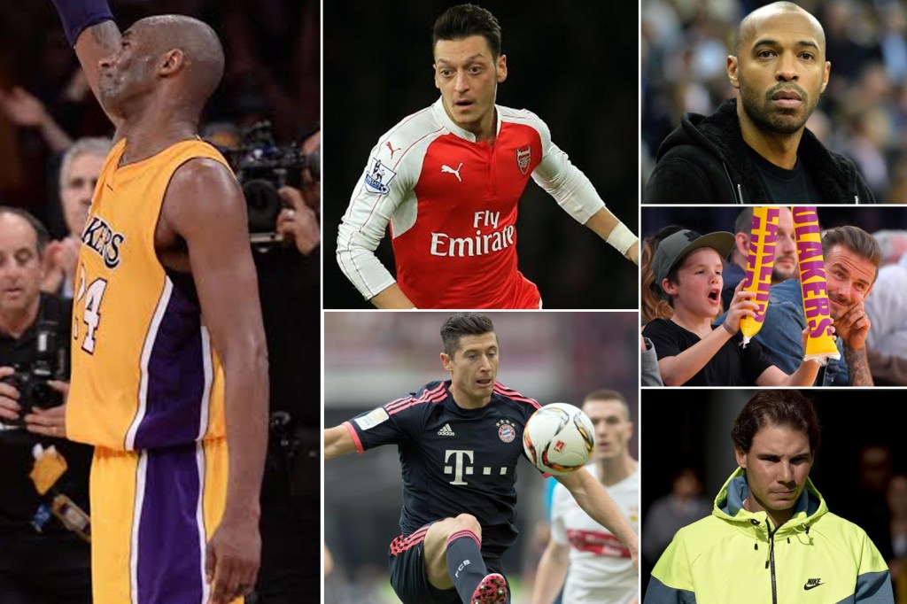 Kobe Bryant bid farewell to basketball as sporting stars across the globe paid tribute to a legend