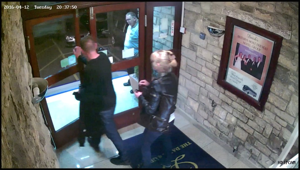 Police are investigating whether the man seen here was also involved in another theft at a nearby post office