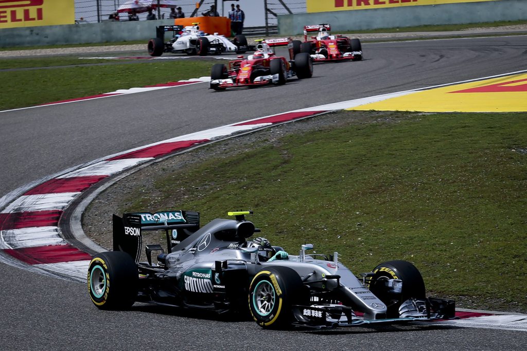  Rosberg started on pole and secured his third win in as many races to kick off 2016