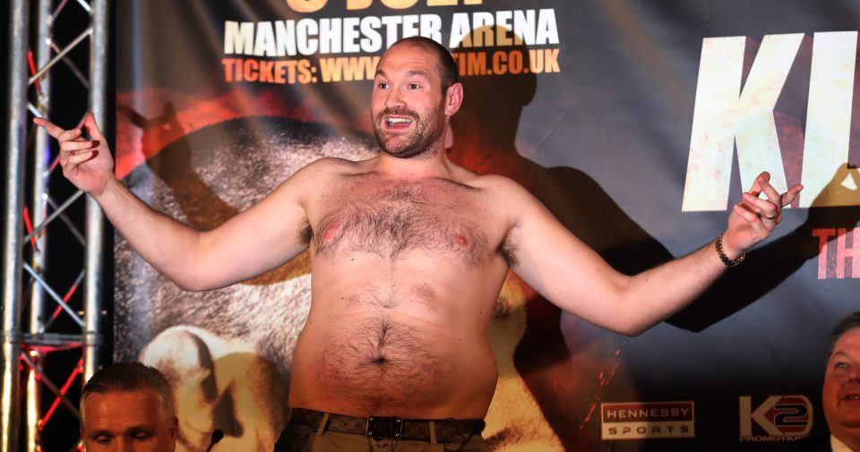  Tyson Fury has balloned in weight since his crowning night in Germany