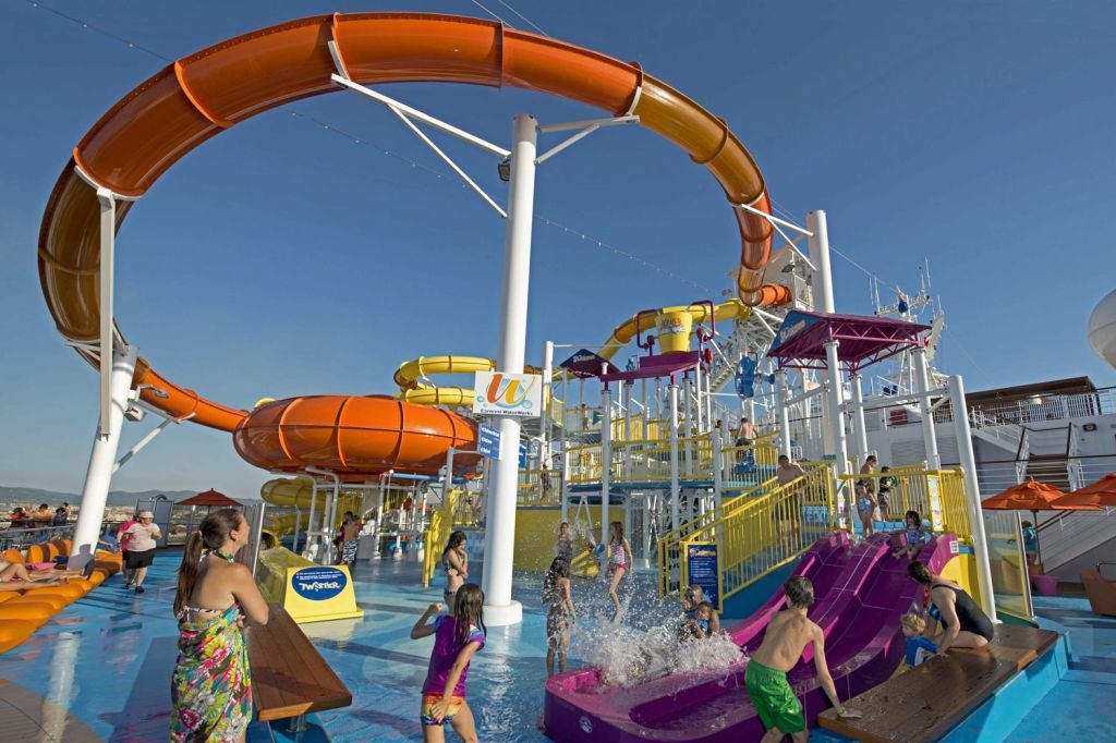 All aboard for fun at the water park