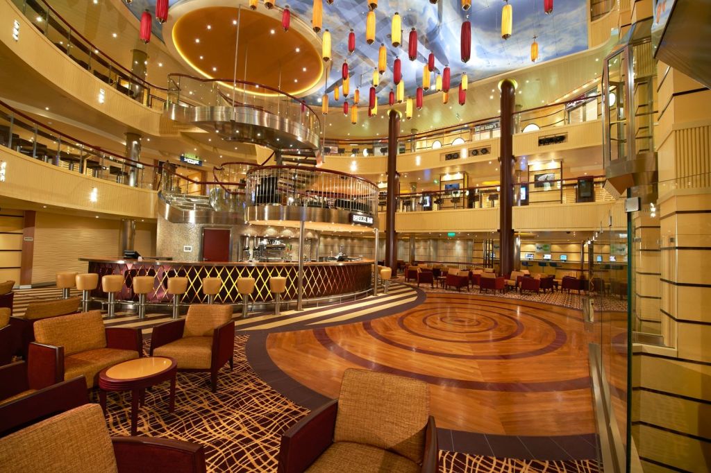 Grand entertainment space on Carnival Breeze