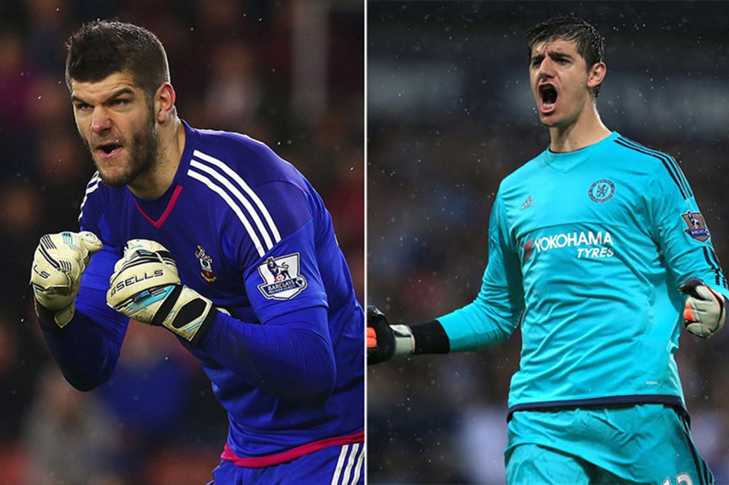  Saints No1 has been in superb form this season while Courtois has struggled