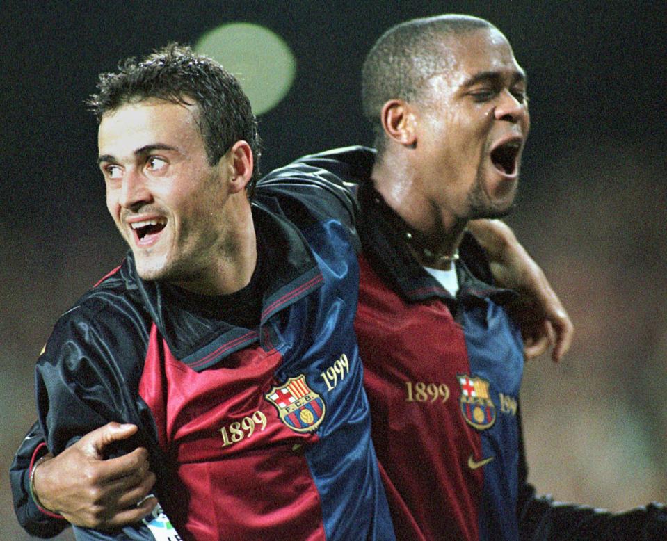  Luis Enrique and Patrick Kluivert enjoyed fruitful period together at Barcelona