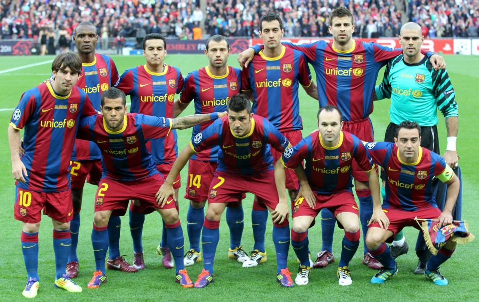  Barcelona's incredible line-up ahead of 2011 Champions League final