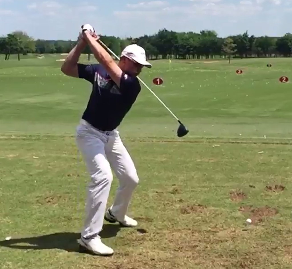  Sadlowski generates huge clubhead speed through his massive overswing