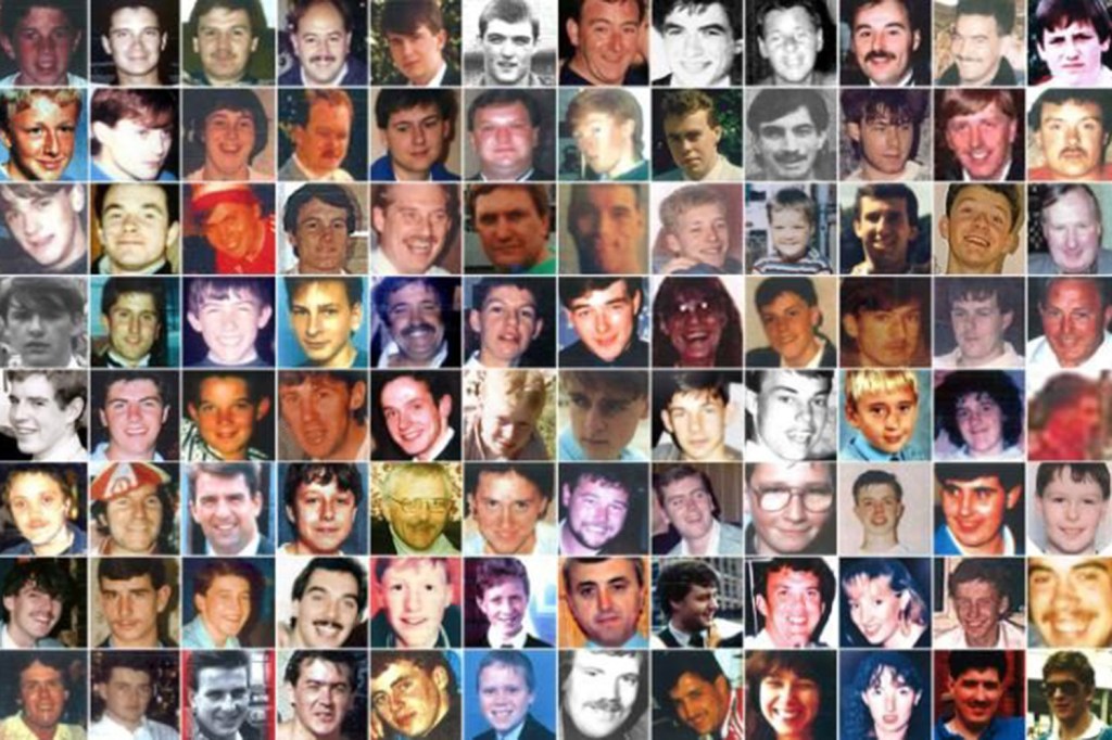  The 96 victims of the Hillsborough disaster