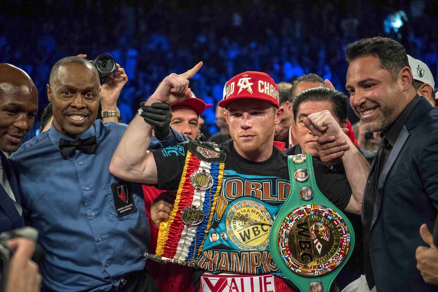 Canelo called out Gennady Golovkin, who had watched the action from ringside