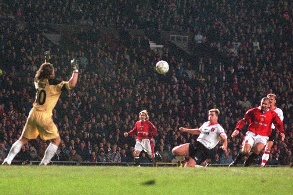 Eric Cantona's chip against Sunderland is one of the Premier League's most iconic goals