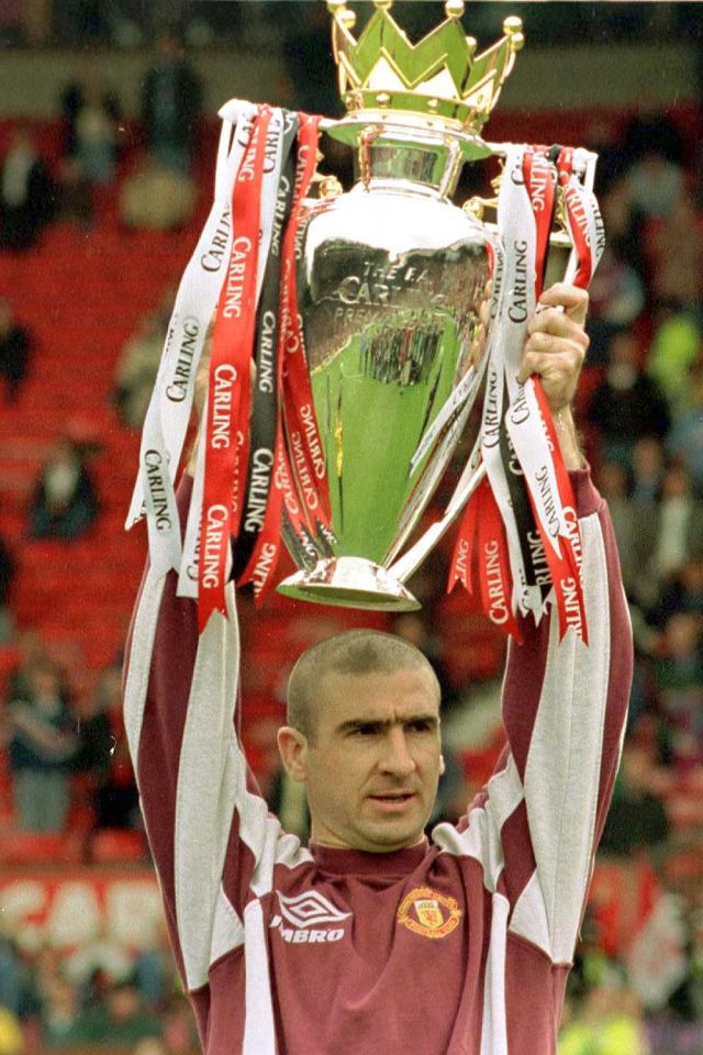 Eric Cantona captained Manchester United to the Premier League title in his final season in football