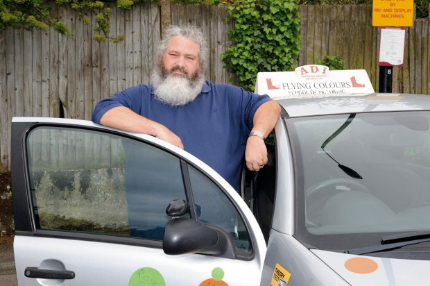 
Driving instructor Mark Fitzsimons. See National story NNPARK; A driving instructor was slapped with a ¿60 fine after using a car park for five minutes so a learner could practice their bay parking.Mark Fitzsimons got a learner driver to perform two bay parks at the end of a lesson. On March 31, with five minutes left of the lesson, Mark decided to use the time to practice bay parking with his student in the almost empty car park near The Princess Alice pub in Thamesmead. He claims the student reversed into the bay twice, opened the driver¿s door to check the car was within the white lines, and drove off.