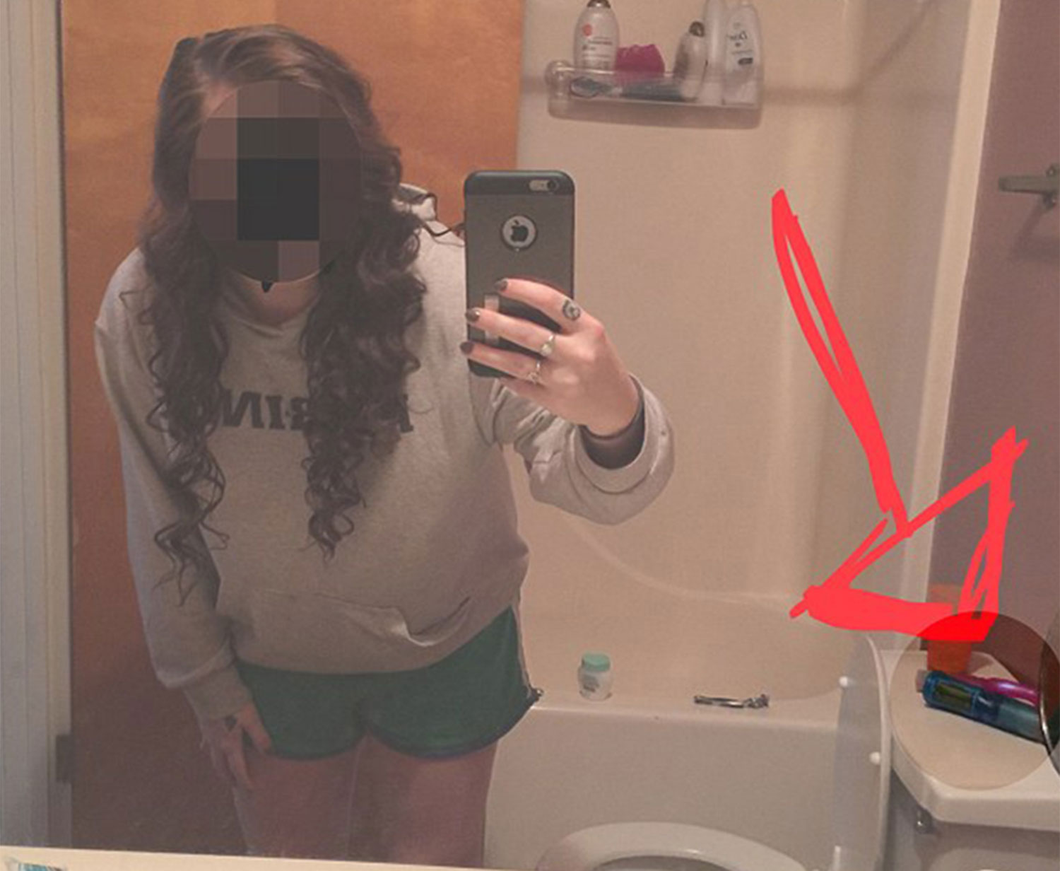 Girl sends snap with sex toys in the background to her parents