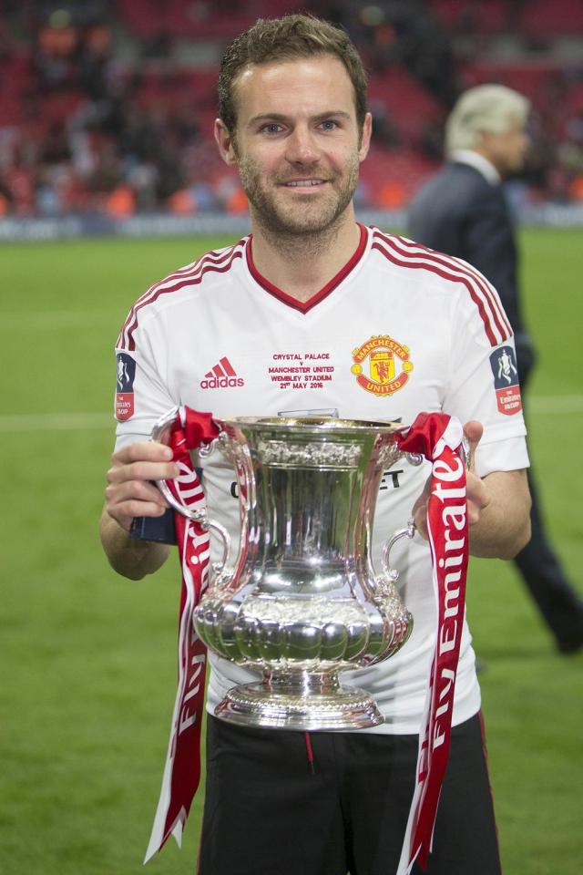  Juan Mata helped guide Manchester United to the FA Cup