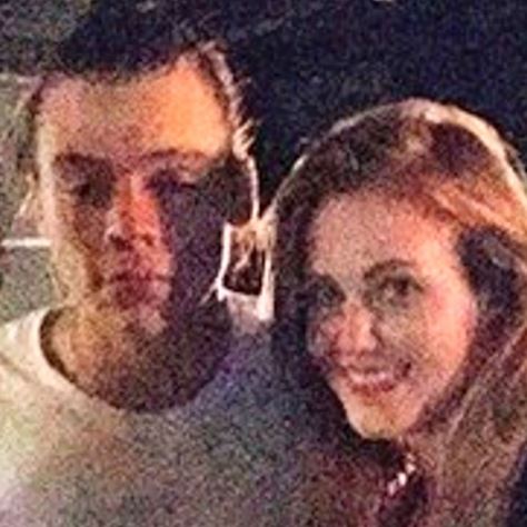  Love is in the air . . . Harry and Megan pose together in snap