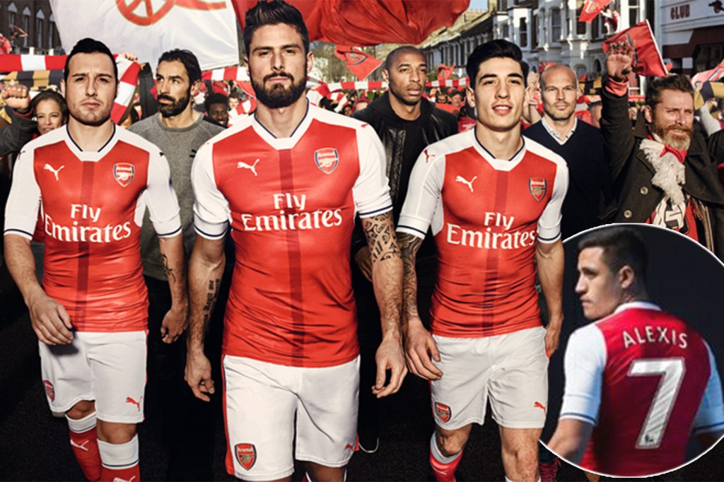  Arsenal have revealed their new home kit for the 2016/17 season