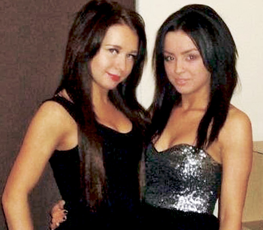 Charlotte (left) and her friend Jordan in 2013