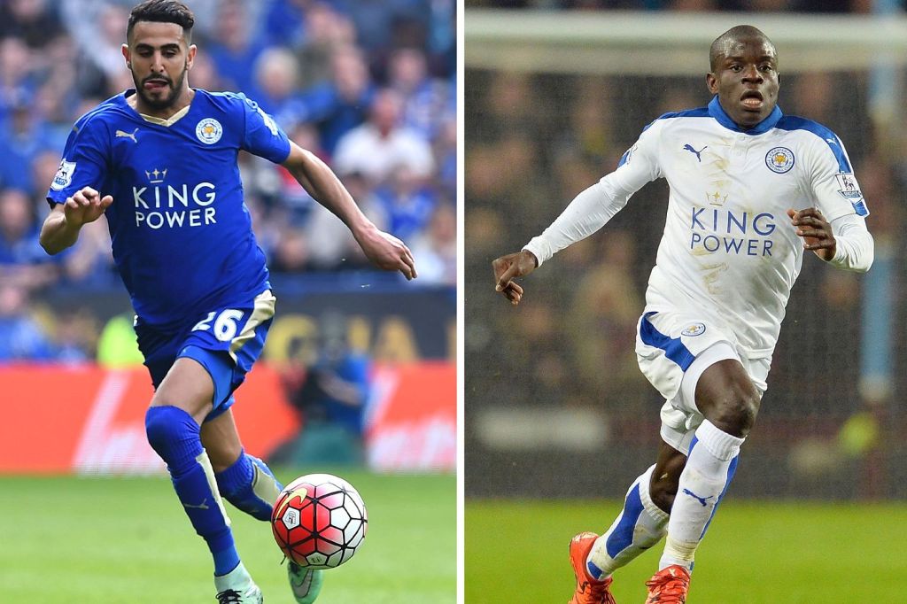  Riyad Mahrez and N'Golo Kante may be on the brink of a Leicester exit depite Premier League title win