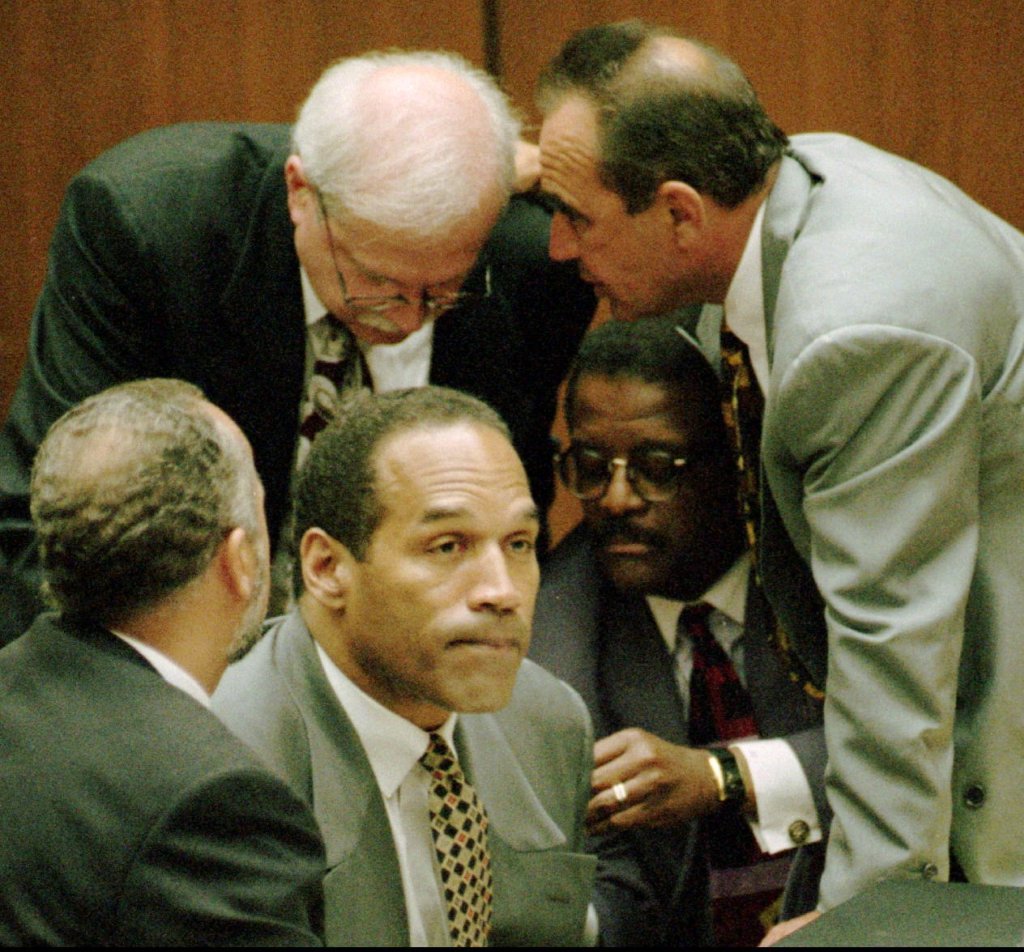 OJ Simpson with his lawyers 