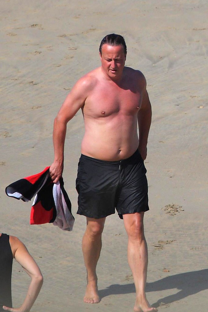  The Prime Minister is keen to avoid pictures like this when he is on his summer holidays this year