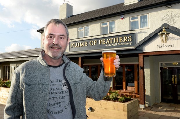 The Men Behaving Badly star seems to have spent £400,000 refurbishing the Plume of Feathers in vain