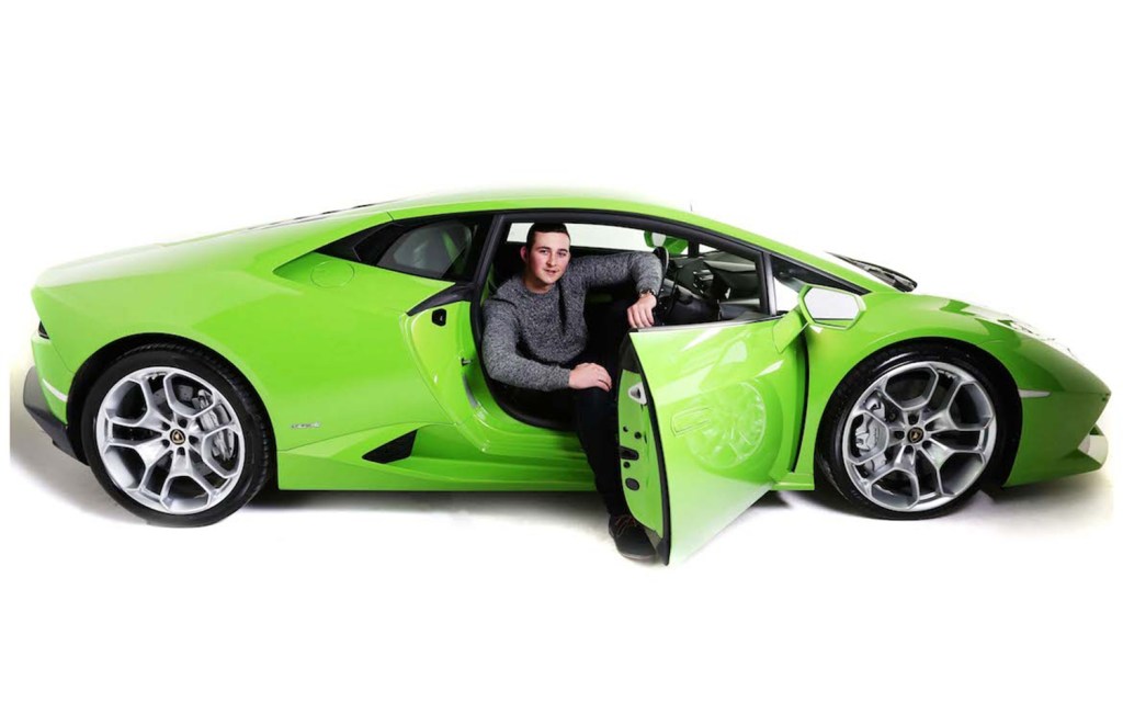 People can now hire the supercar to take them from A to B, just like a normal taxi service