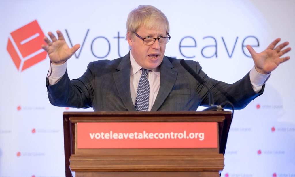 Boris Johnson Campaigns To Leave The EU