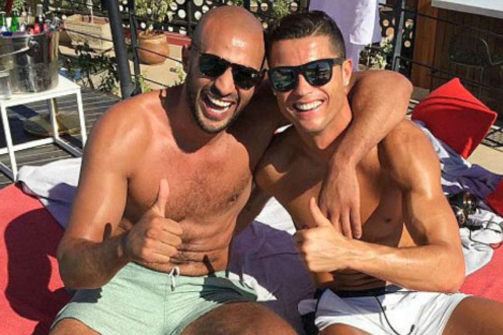  Daniel Riolo - a contributor on French television show 'Touche pas a mon sport' - also hinted that pair were more than just friends. 'Ronaldo takes three or four jets a week to see a friend in Morocco to cuddle,' he said