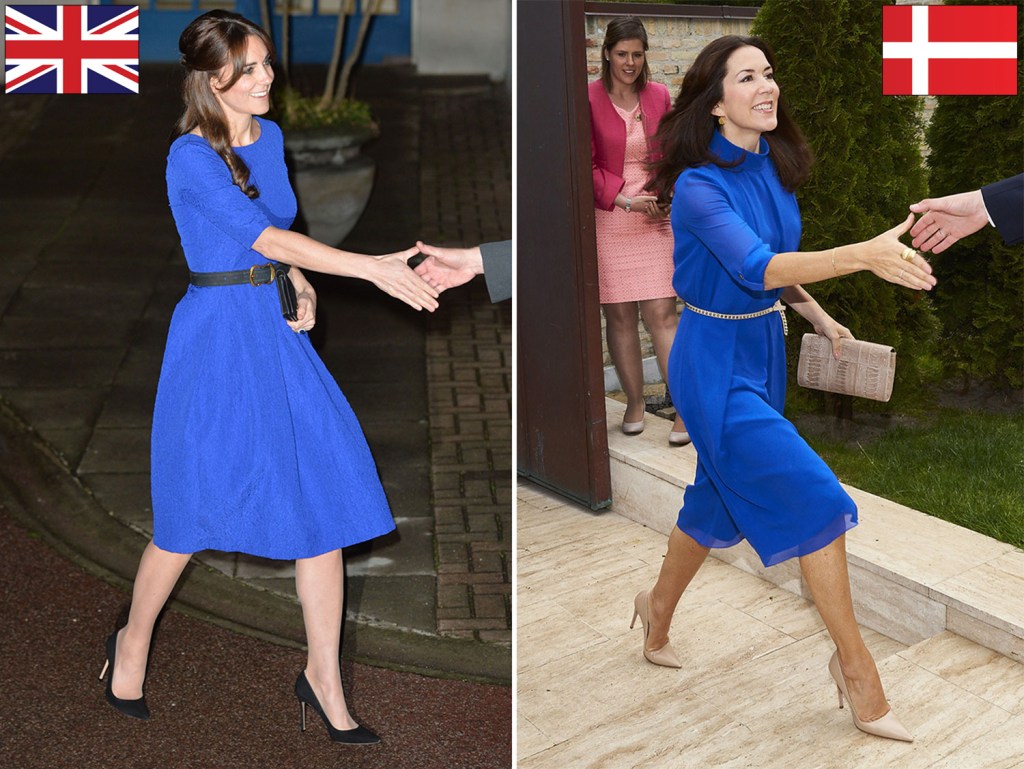  Bold in blue . . . Crown Princess Mary knows how to trend it like our Kate