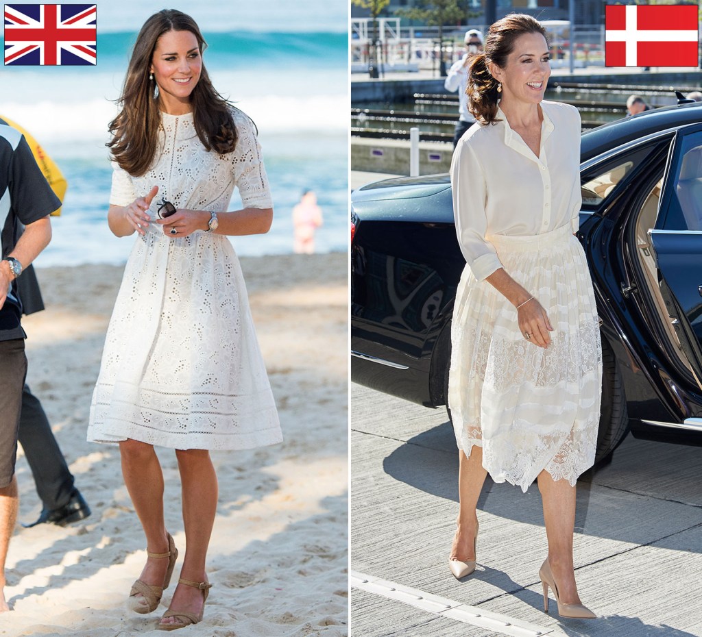  Glam ladies . . . classy white dresses favour beautiful royals