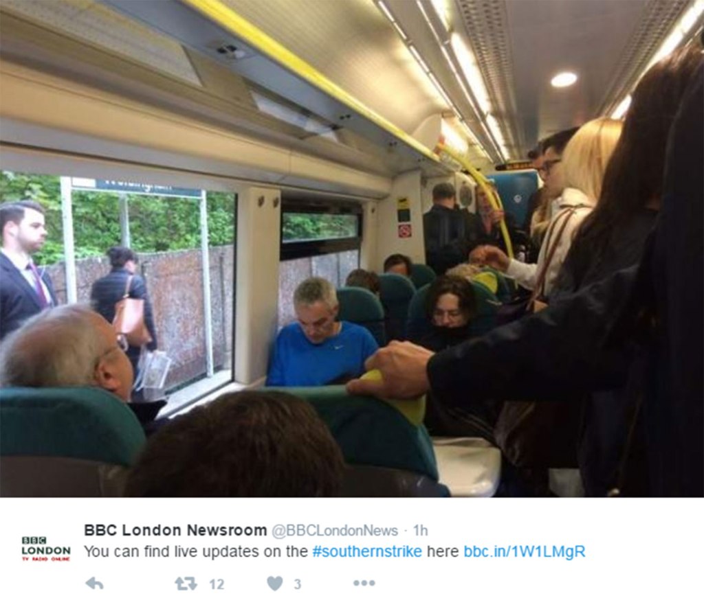 Many took to Twitter to describe the delays to their journey on Wednesday morning