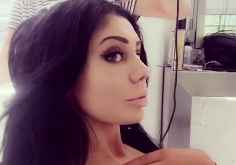 She showed off her new nose on Instagram in 2016