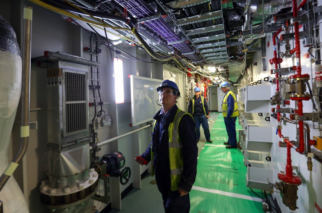 The state-of-the-art systems inside use 3.3 million metres of electric cable