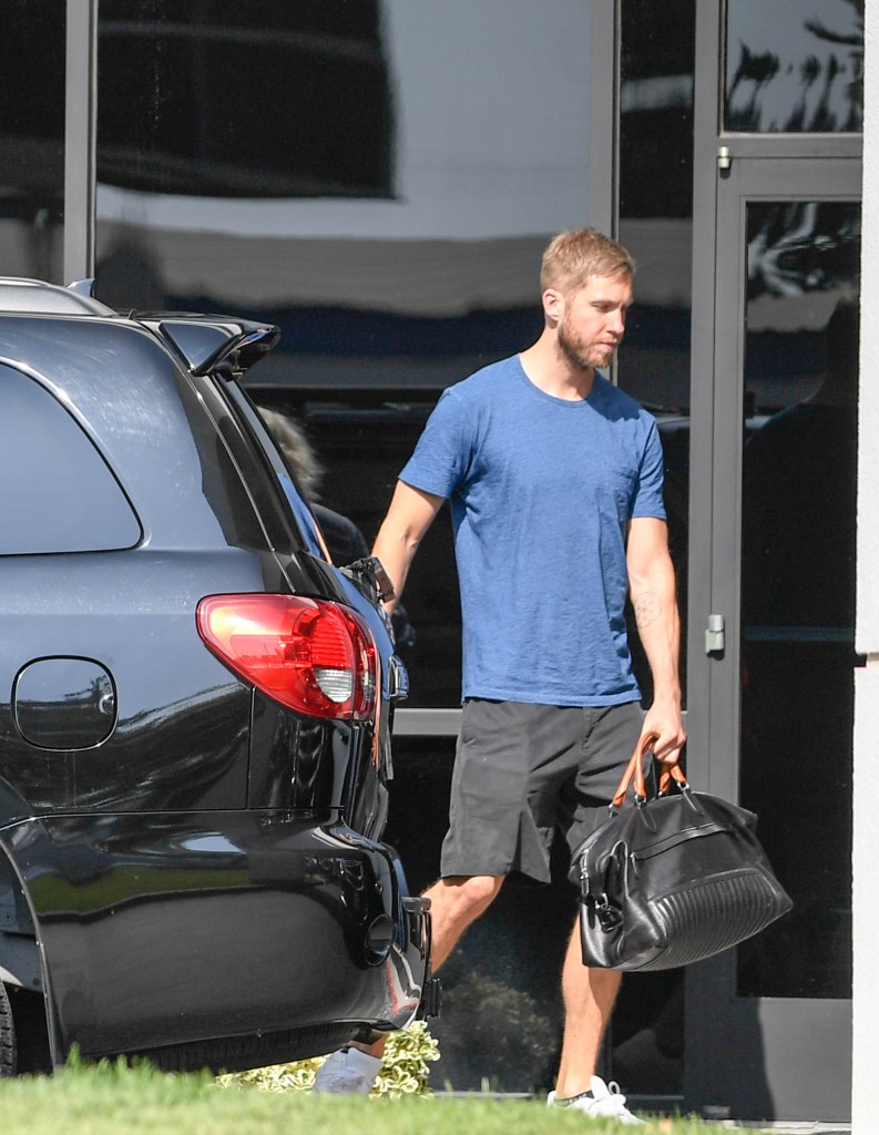  Calvin is spotted for the first time since crash horror