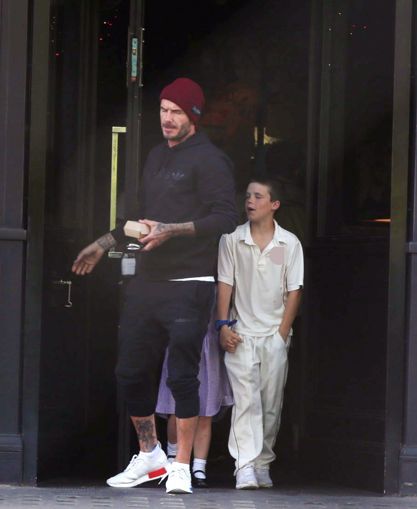  David was out for lunch with his three youngest children today