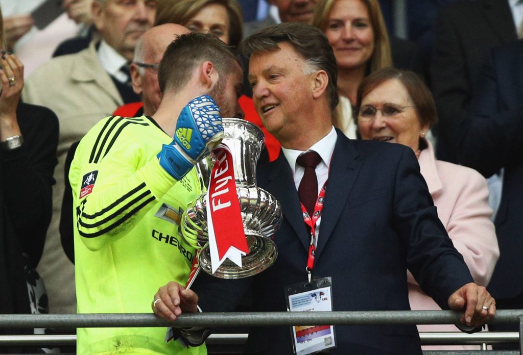  Van Gaal was sacked just days after winning the FA Cup at Wembley