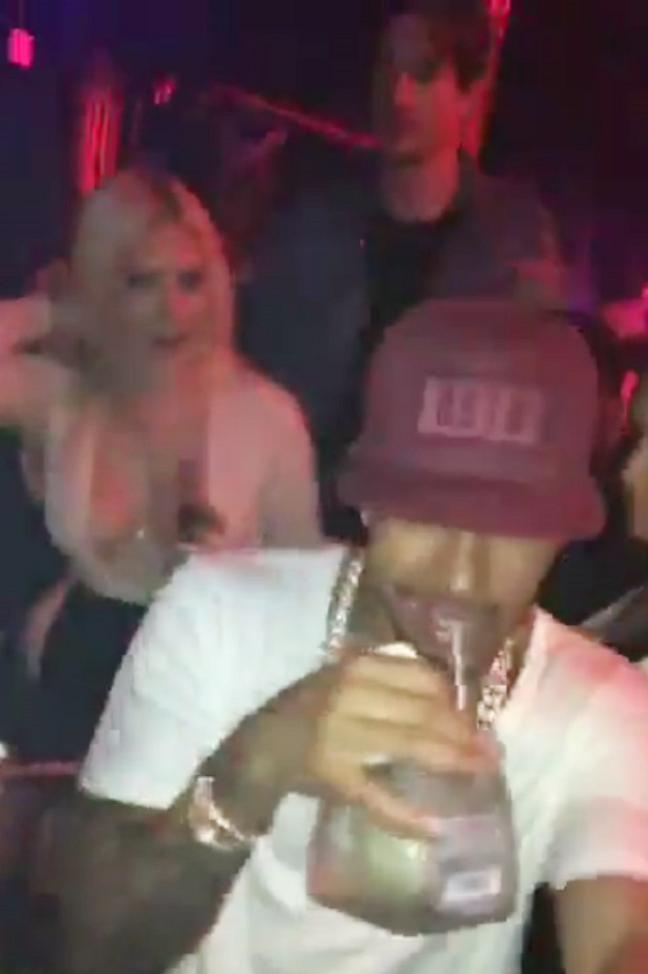 Hamilton had no problem posting videos of himself drinking