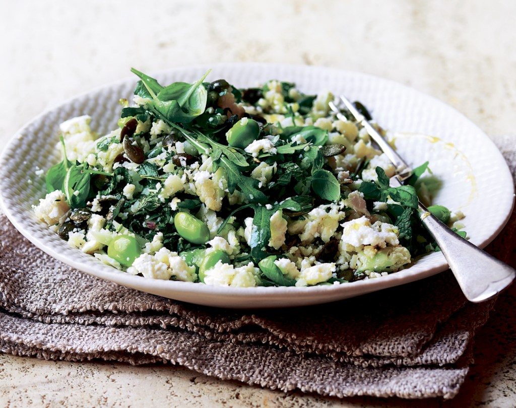 Super-green cauli couscous