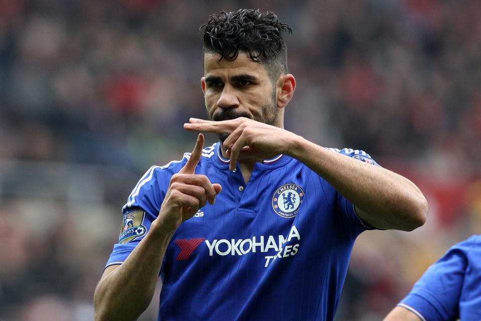  Chelsea striker Diego Costa has failed to make the cut for Spain