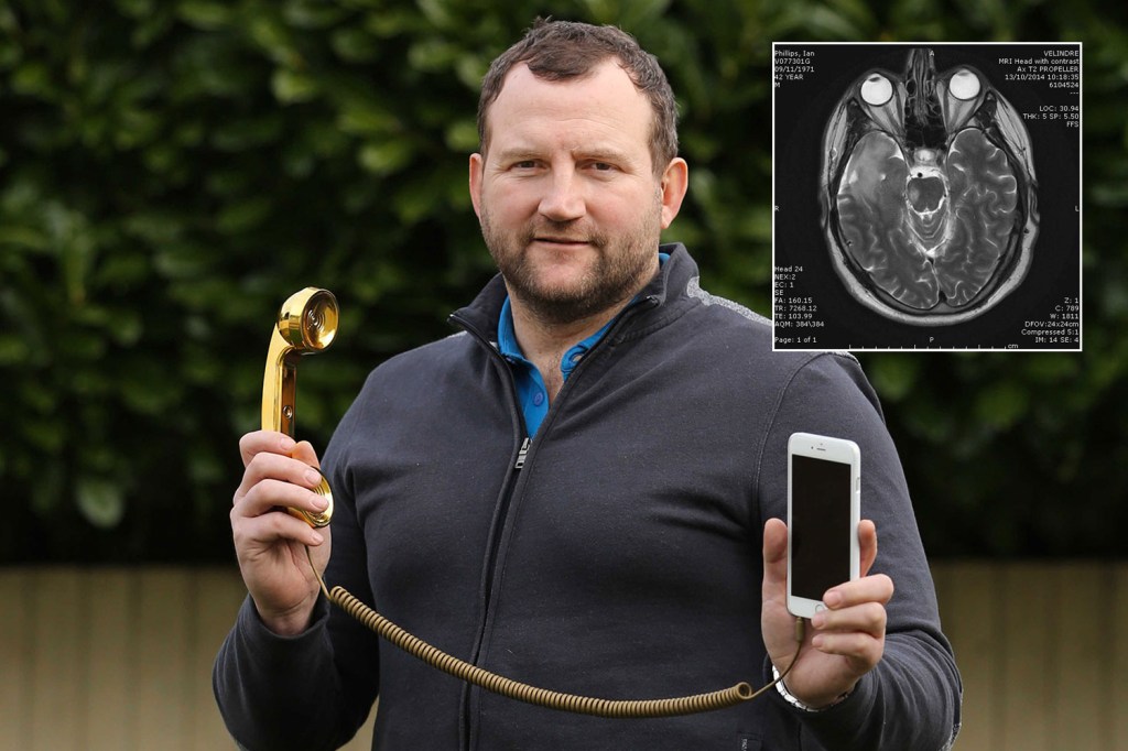  Ian Phillips, who spent six hours on his mobile phone daily and was told he had a lemon-sized growth in his brain, has died after a six-year battle with cancer