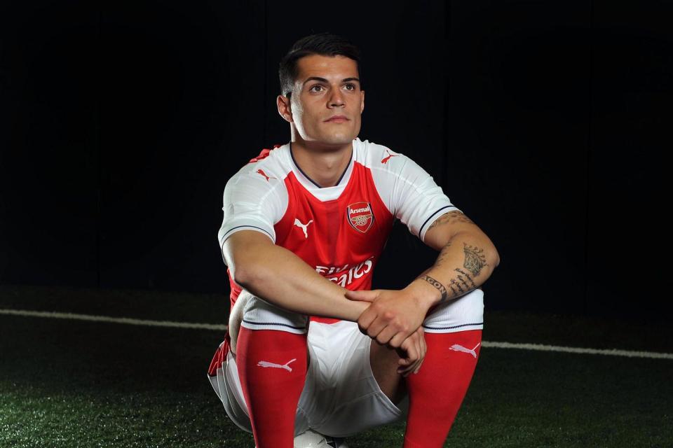 Granit Xhaka has already changed his shirt number less than week after joining Arsenal