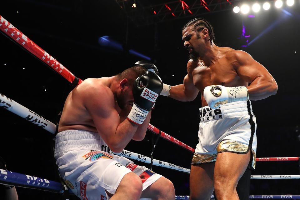 Haye defeated Gjergjaj in the second round