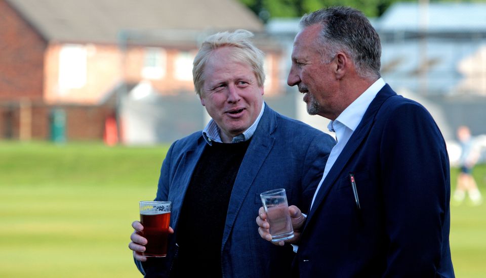 Boris Johnson and Sir Ian Botham