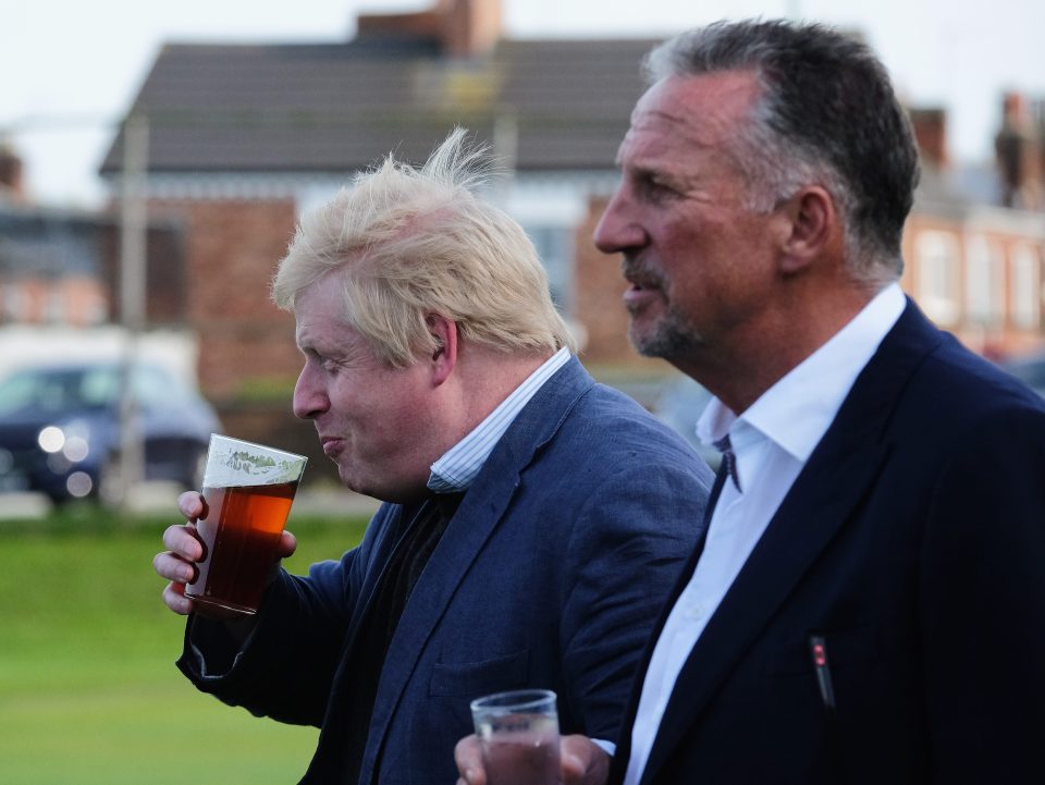 Boris Johnson and Sir Ian Botham