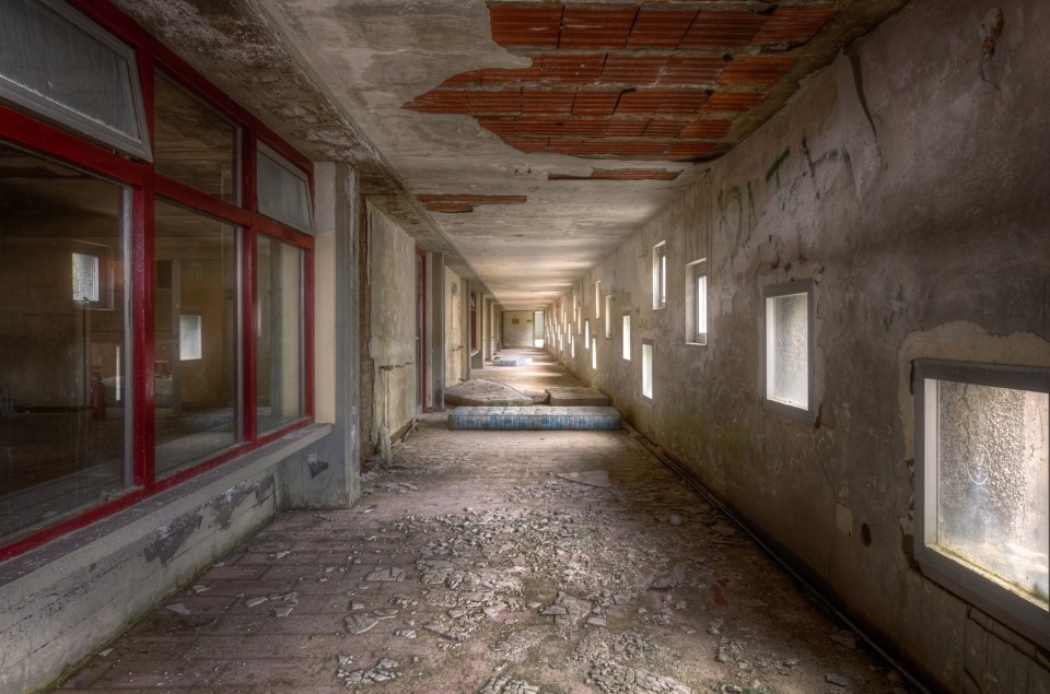  The 29-year-old photographer visited abandoned building in Italy, Germany and Poland to shoot asylums