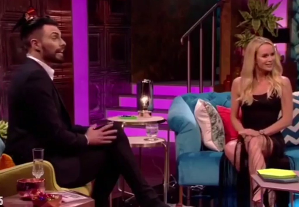  Rylan launched his own show Up Late With Rylan last week - Amanda Holden was his guest last night