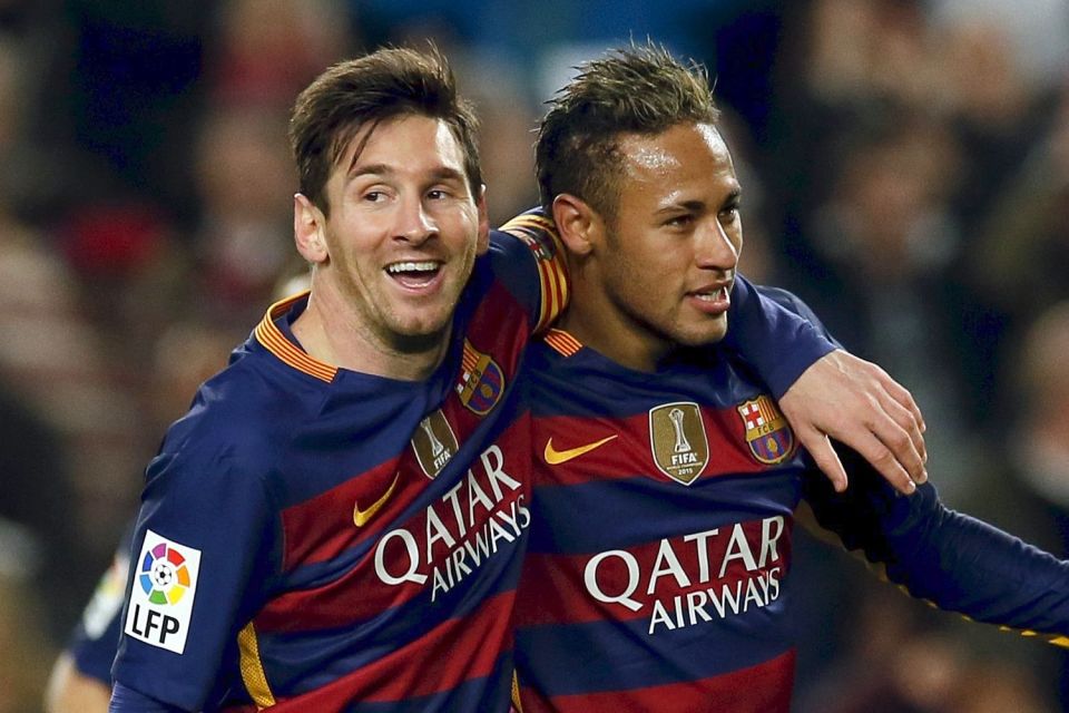  Neymar earns about half of his Barcelona team-mate Lionel Messi