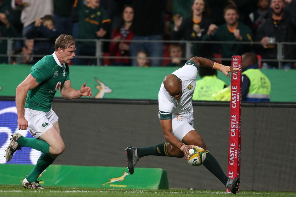 JP Pietersen scored the Springboks' only try in a tense game