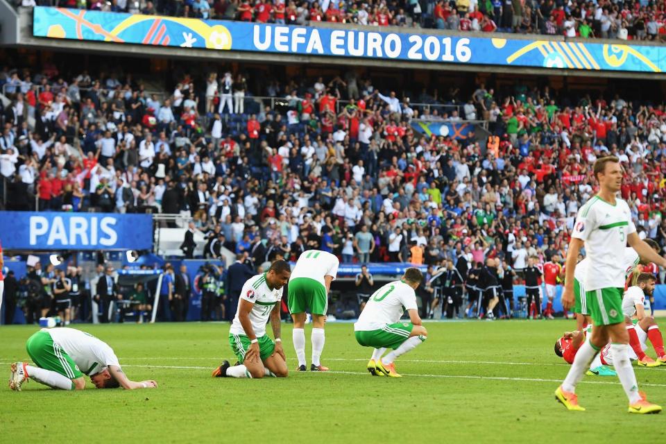 Northern Ireland's players were left heartbroken at the final whistle