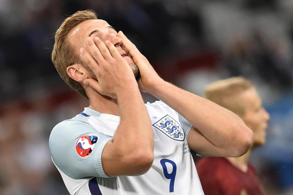 Kane looked very tired as England ended up conceding a late equaliser against Russia